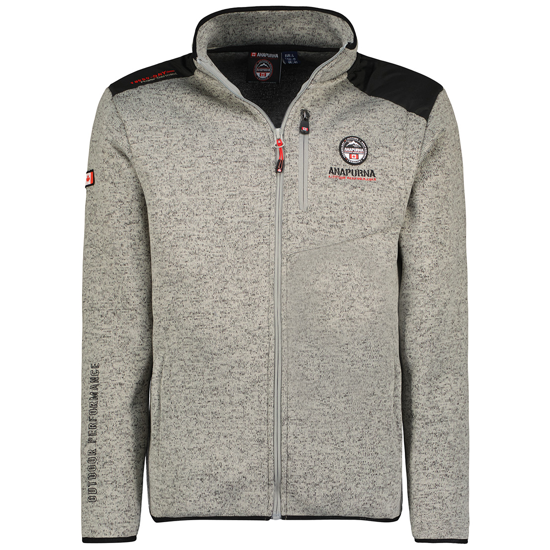Sweat polaire Anapurna Tonneau homme Full Zip Deux poches frontales manches  longues : : Mode
